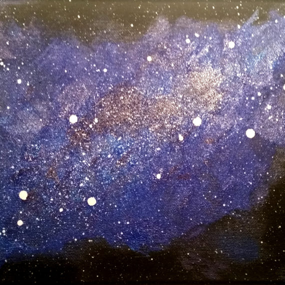 nuit étoilée - 24 x 19 - FrAn